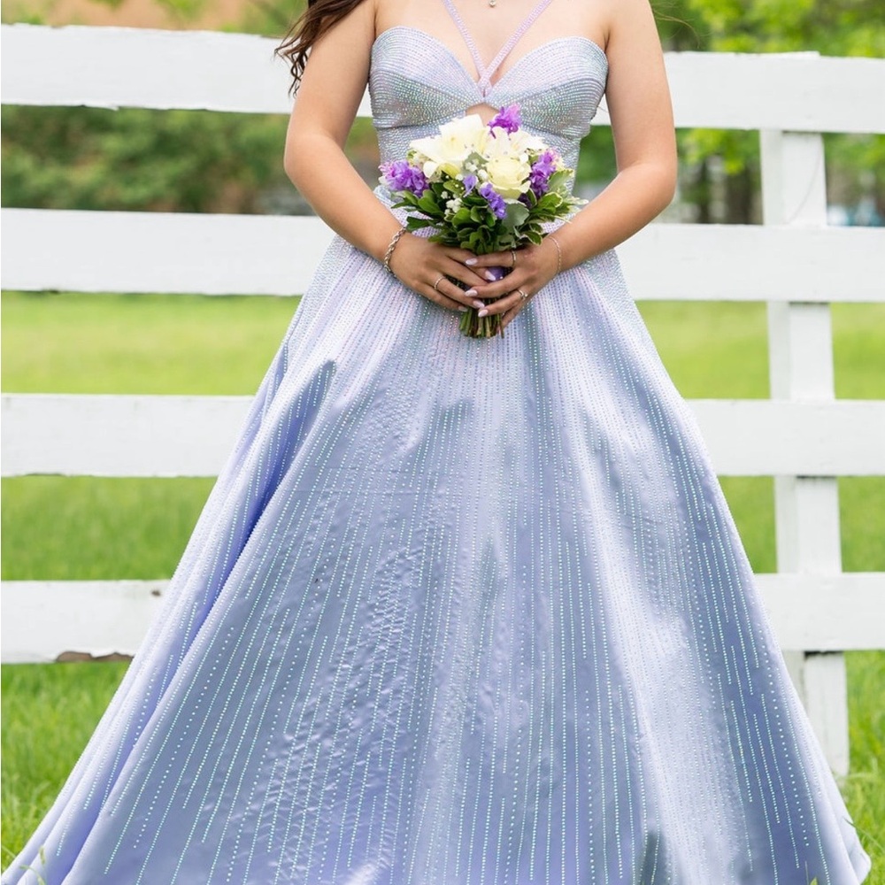 Lavender Sparkle Ball Gown